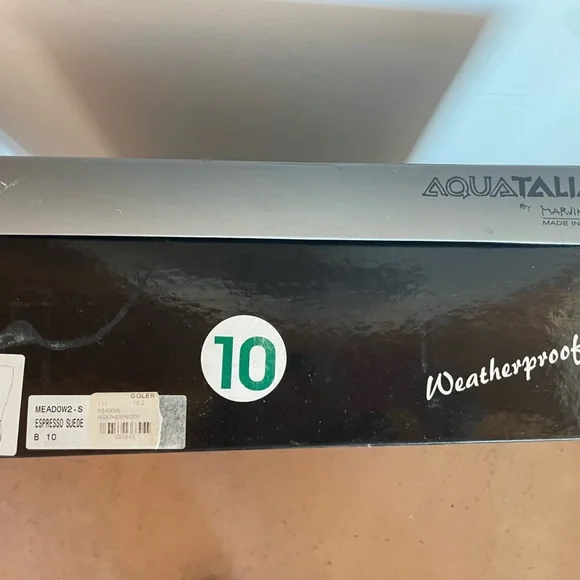 Aquatalia Meadow Boot Brown Suede Size 10 Waterproof Wdge Heel Padded Lining - Picture 13 of 14